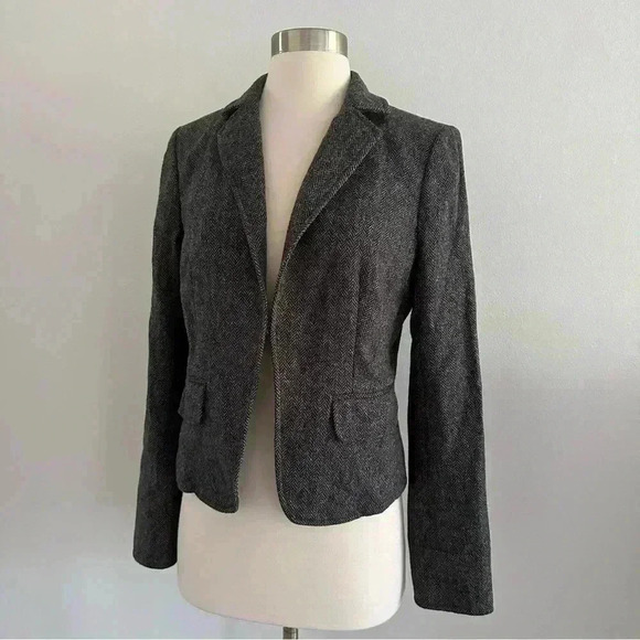 J. Crew Wool Blazer Jacket Sz 4 - Picture 2 of 8